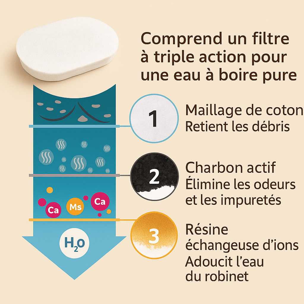Clairinox™ – Fontaine à eau pour chat 3.2L en acier inoxydable | Ultra silencieuse avec filtre, LED bleue & capteur intelligent | Design premium Felinor - FELINOR
