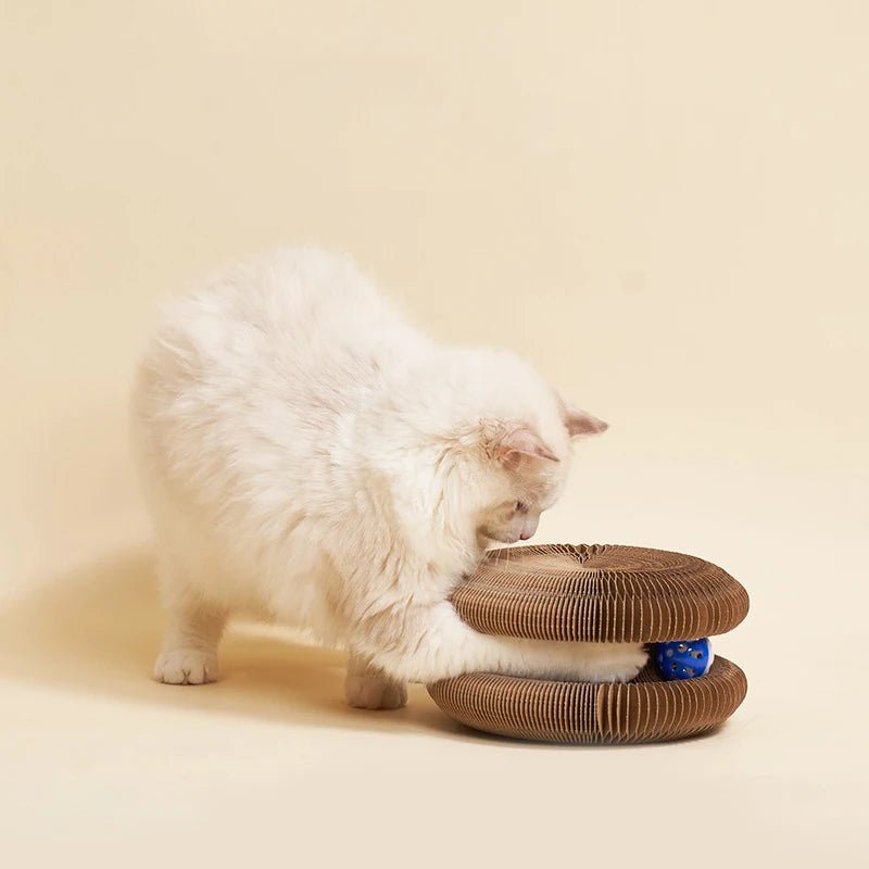 Tourni'Chat™ - Jouet Interactif Tournant pour Chat - Antistress & Ludique - FELINOR