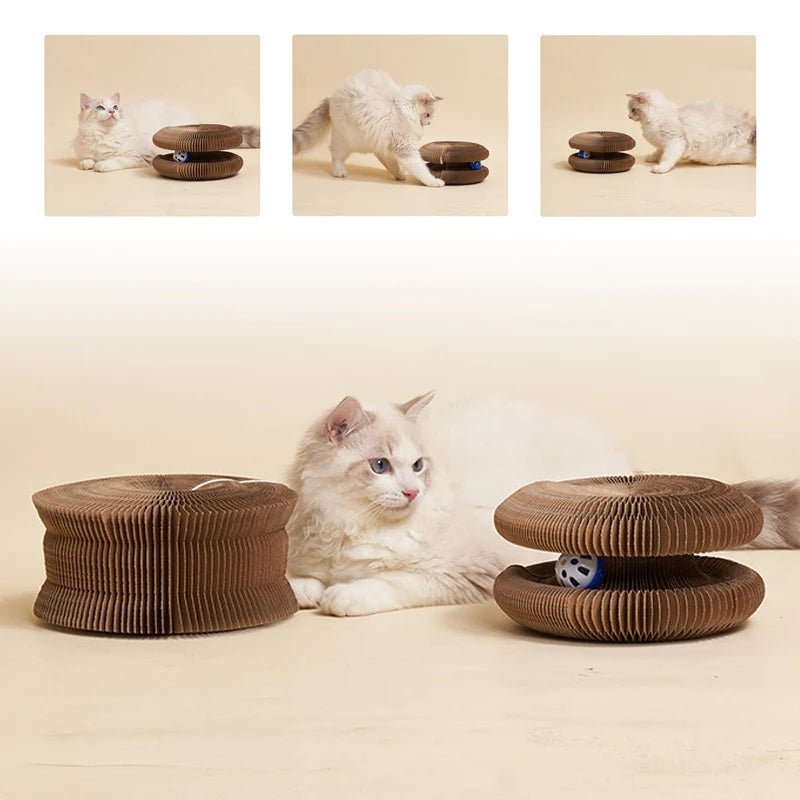 Tourni'Chat™ - Jouet Interactif Tournant pour Chat - Antistress & Ludique - FELINOR