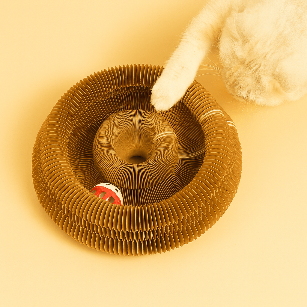 Tourni'Chat™ - Jouet Interactif Tournant pour Chat - Antistress & Ludique - FELINOR